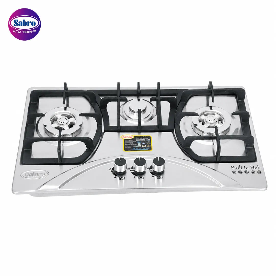 Steel Top 3 Burner Hob | Model 350