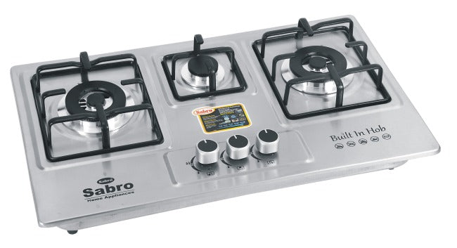 Steel Top 3 Burner Hob | Model 201