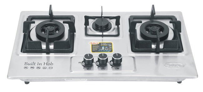 Steel Top 3 Burner Hob | Model BLUE-11